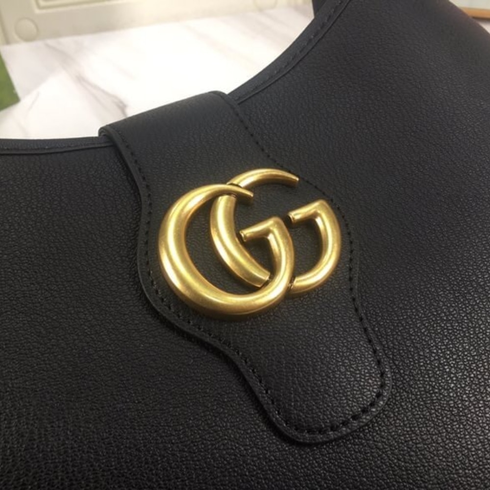 Gucci Aphrodite Medium Shoulder Bag In Black 39Cm 726274 Aaa9F 1000