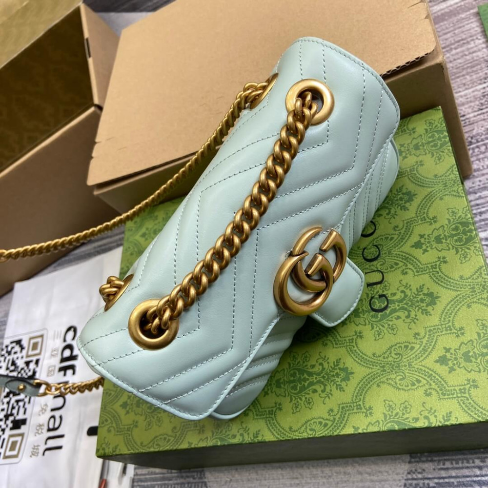 Gucci GG Marmont Matelasse Mini Bag Pale Green