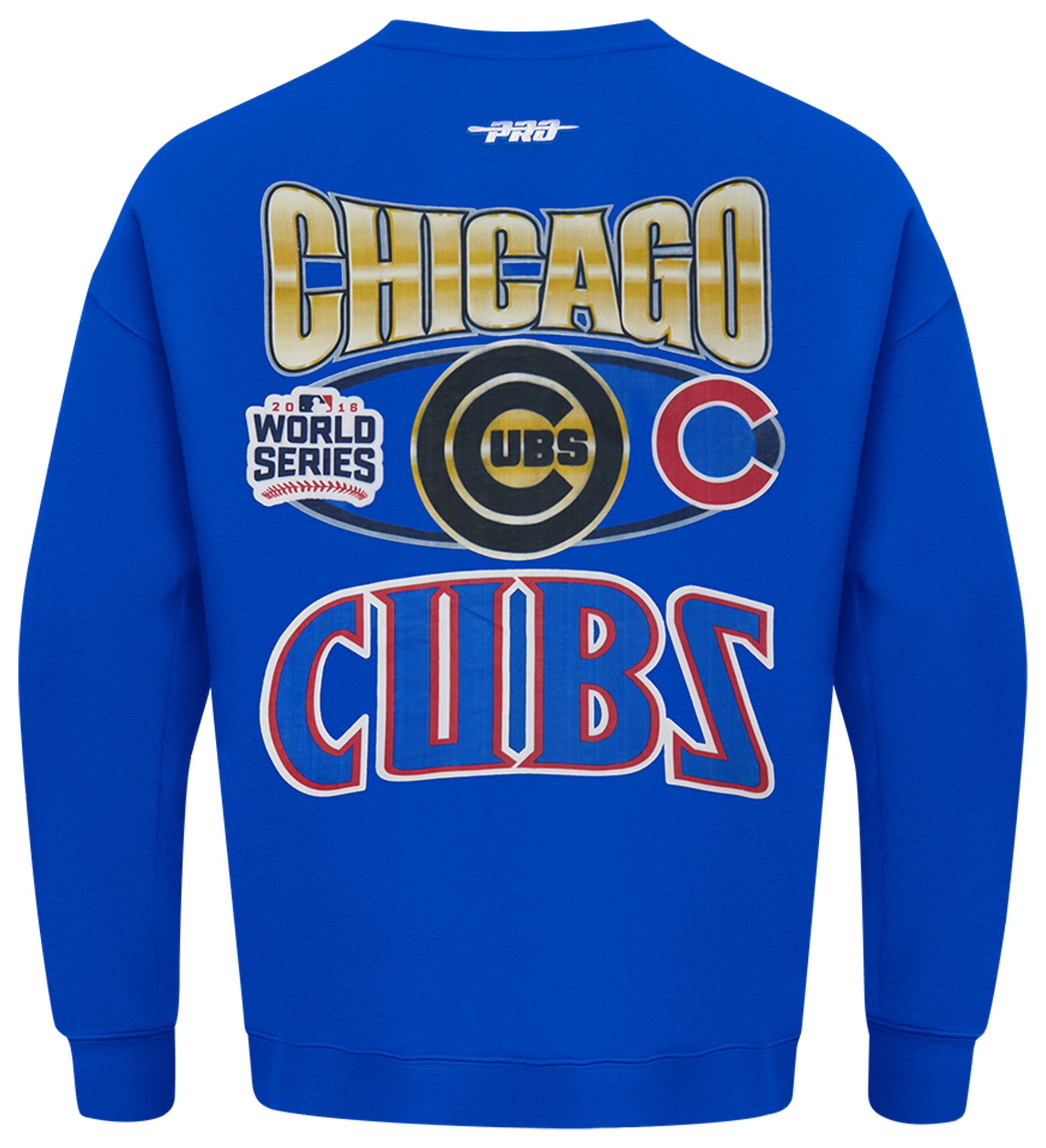 Pro Standard Cubs Champs Drop Shoulder Crew