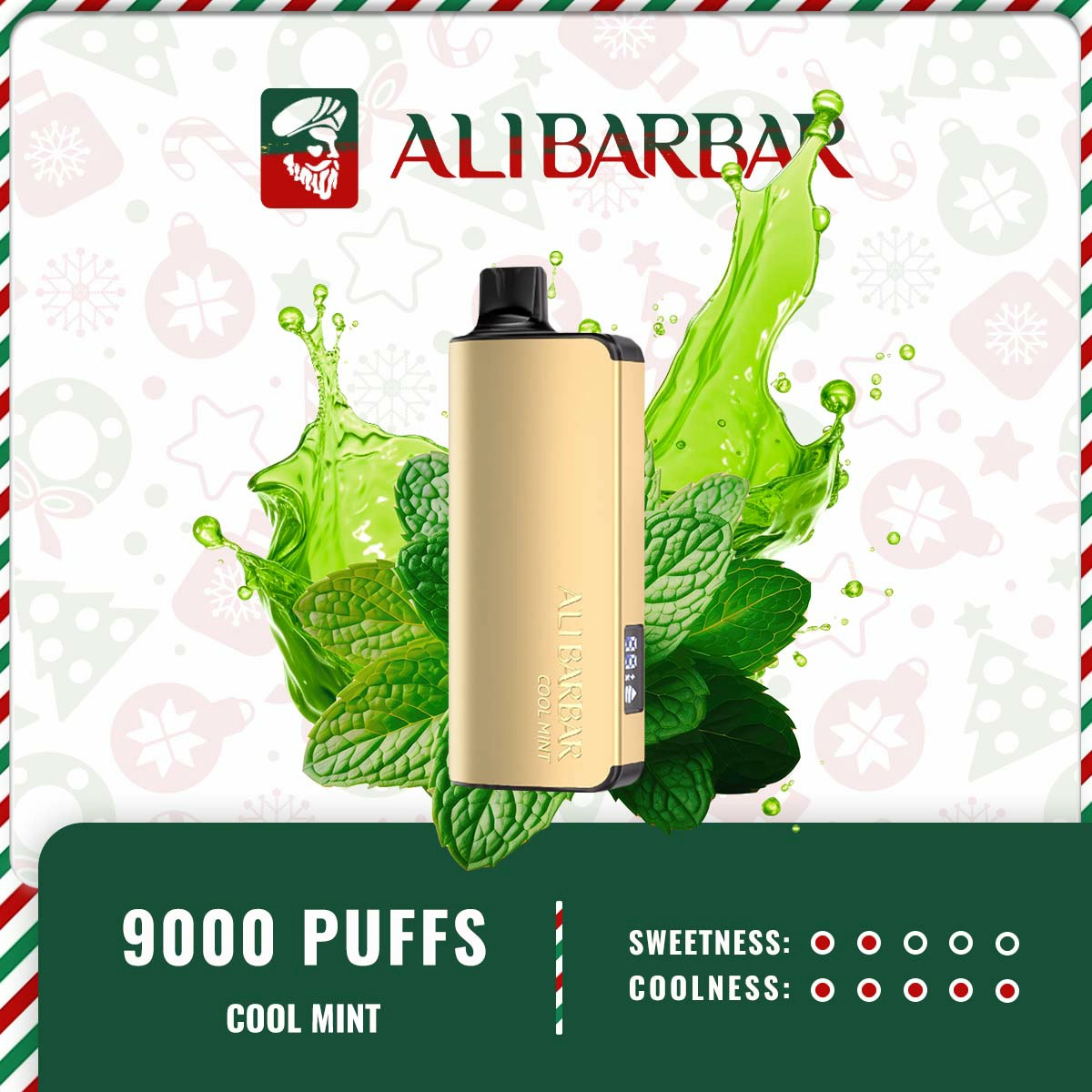 Alibarbar Ingot 9000 Puffs – Cool Mint
