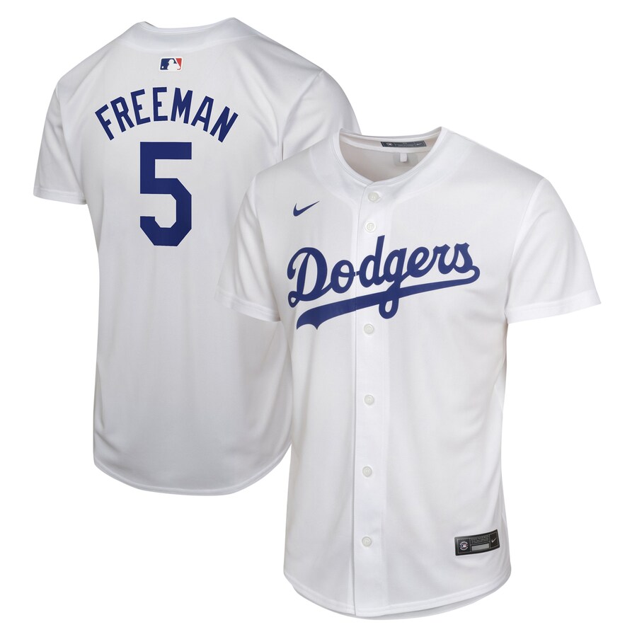 Freddie Freeman Los Angeles Dodgers Youth Home Game Player Jersey White