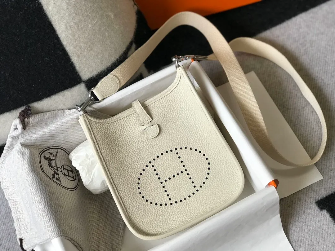 Hermes Evelyne 16 Amazone White Bag 18Cm H069426Ckav