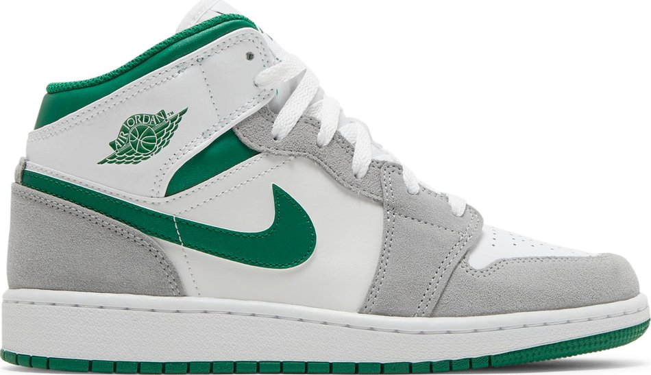 Air Jordan 1 Mid SE GS Grey Pine Green DC7248-103