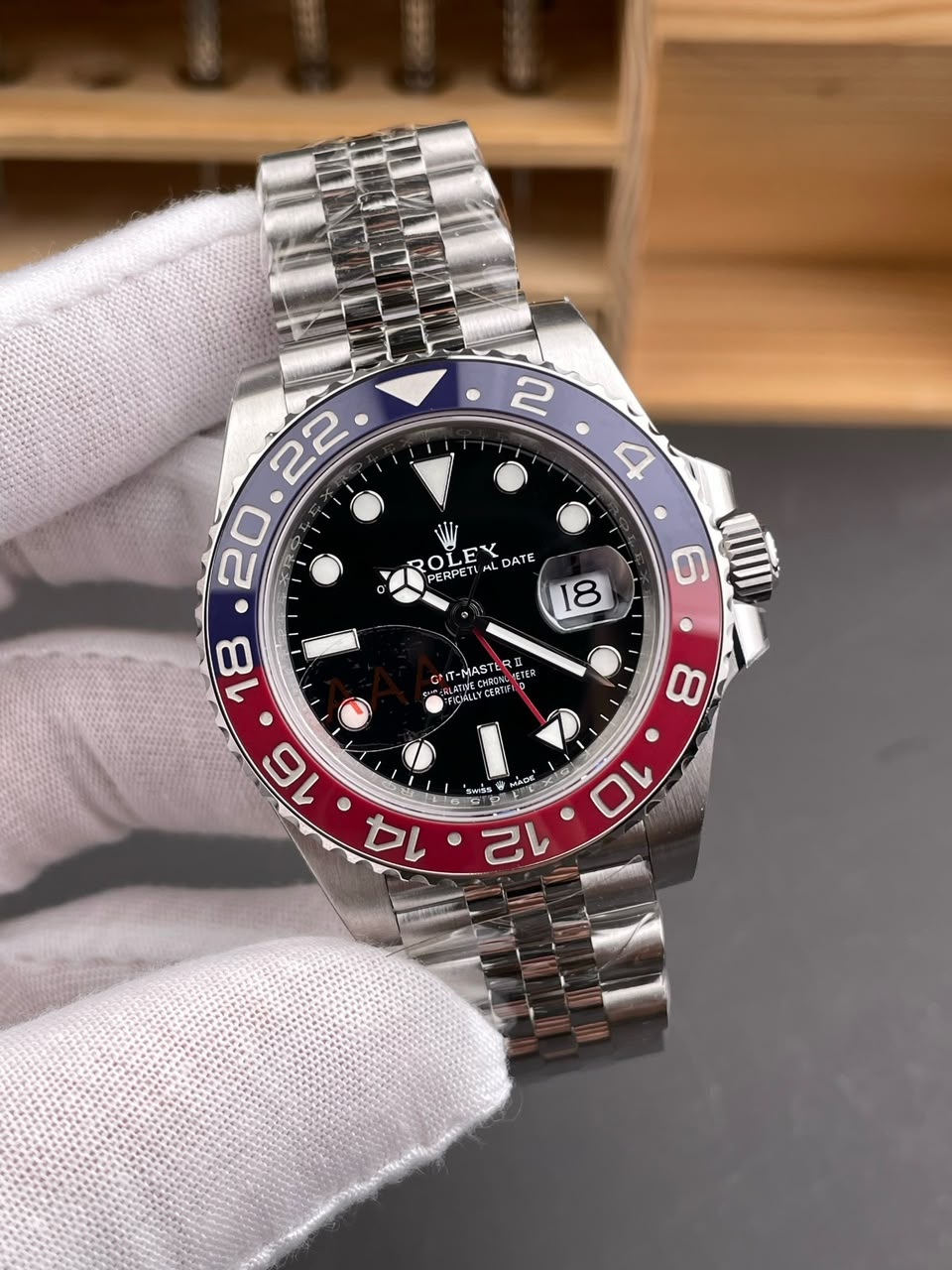 Rolex GMT-Master II 40mm 126710BLRO “Pepsi” Jubilee