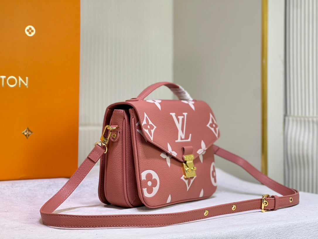 Louis Vuitton Pochette Metis Dark Pink 25Cm