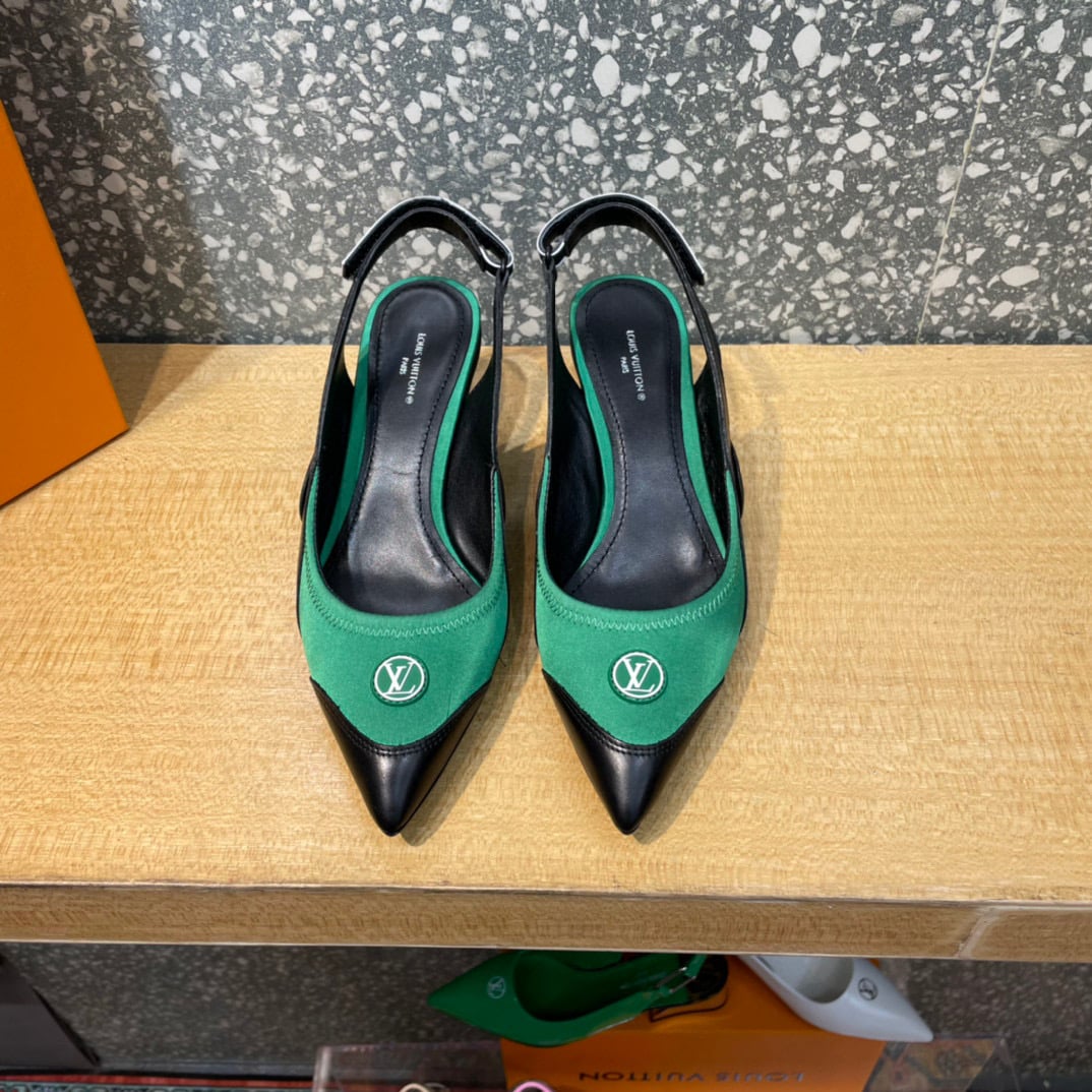 Louis Vuitton Archlight Slingback Pumps Green