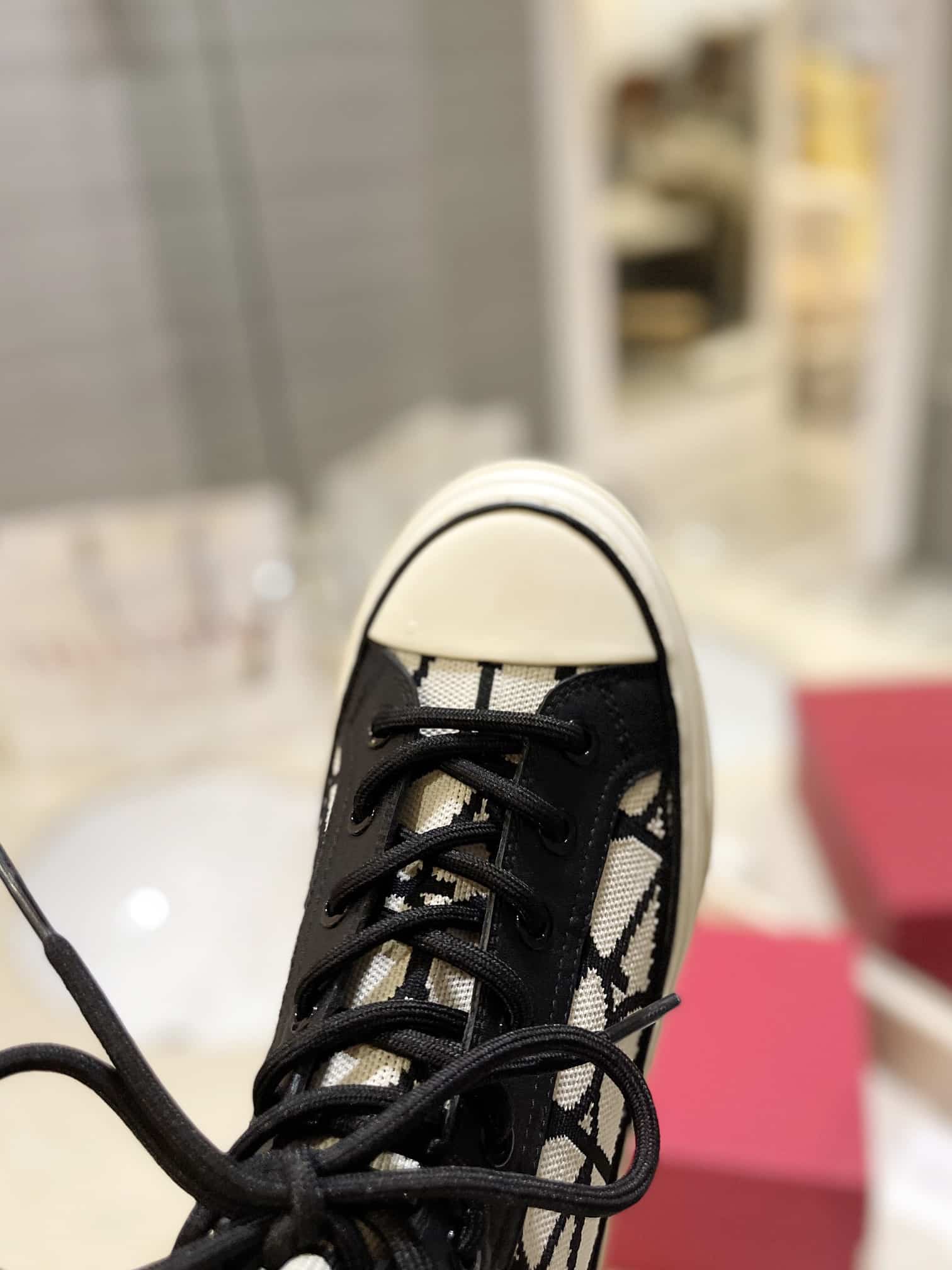 Valentino Garavani Toile Iconographe Socks Sneakers White