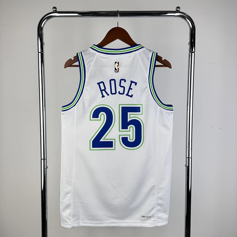 2024 NBA Minnesota Timberwolves 25 Rose Basketball Jersey