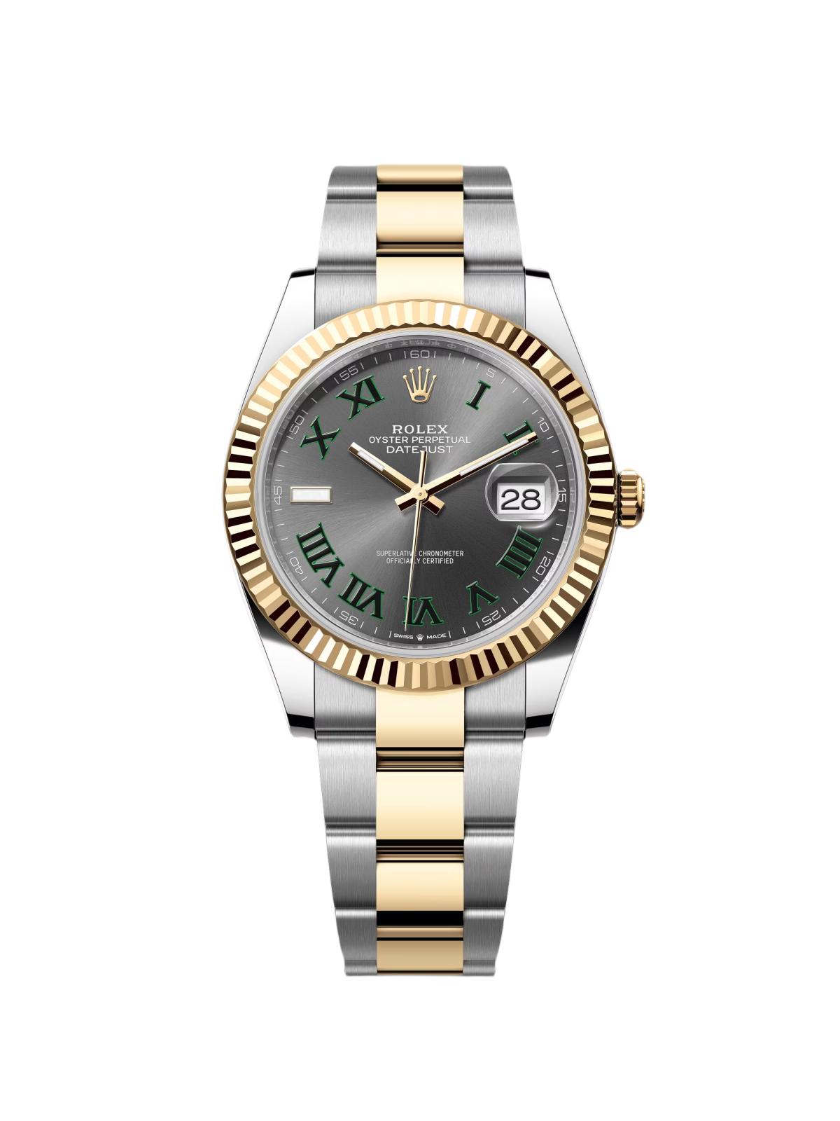 Rolex  Datejust 41mm 126333 Two-Tone Yellow Gold Fluted Bezel 