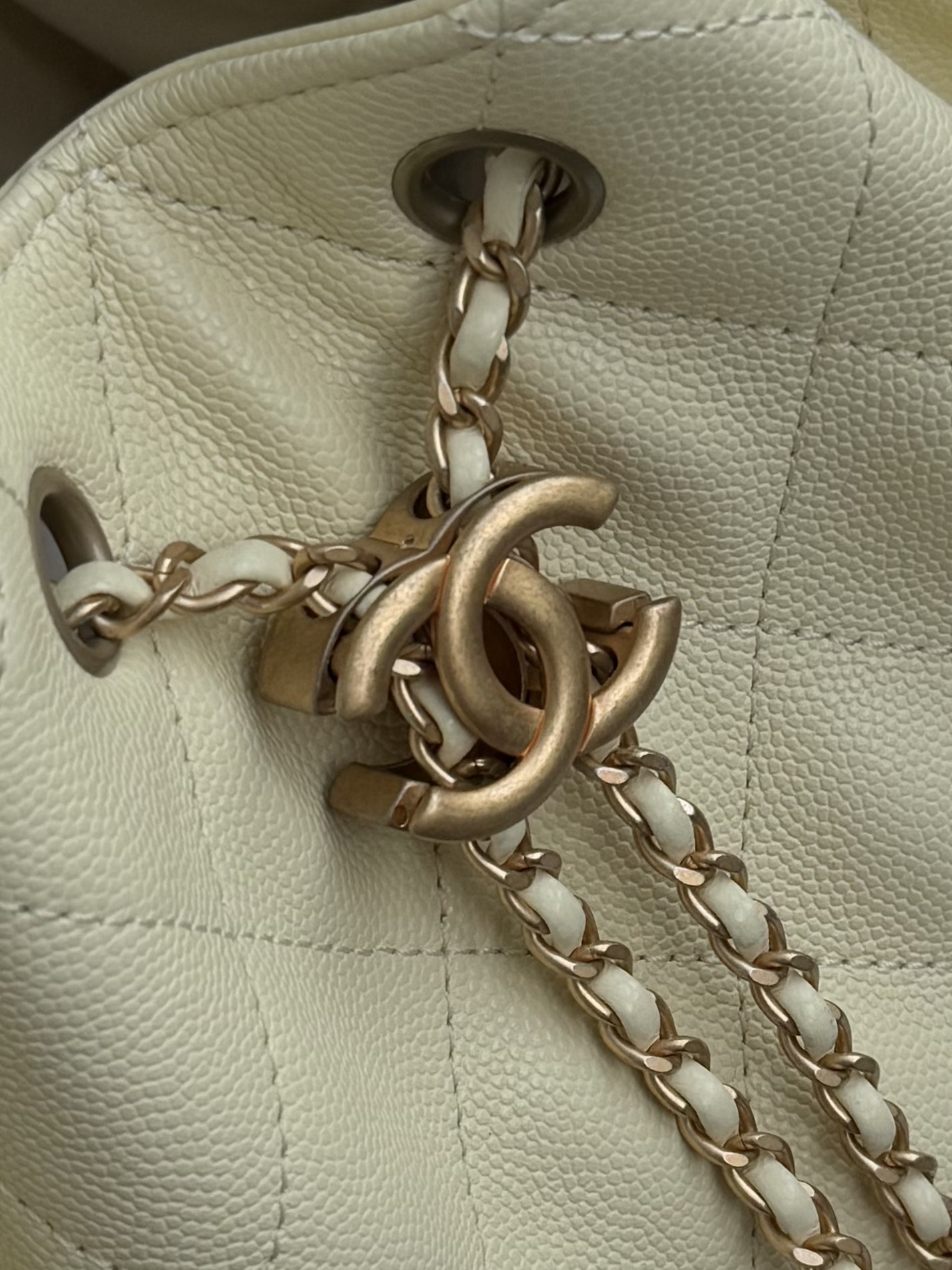 Chanel Spring-Summer 2025 Handbag Grained Calfskin & Gold-Tone Metal Yellow 30Cm/ 11.8In