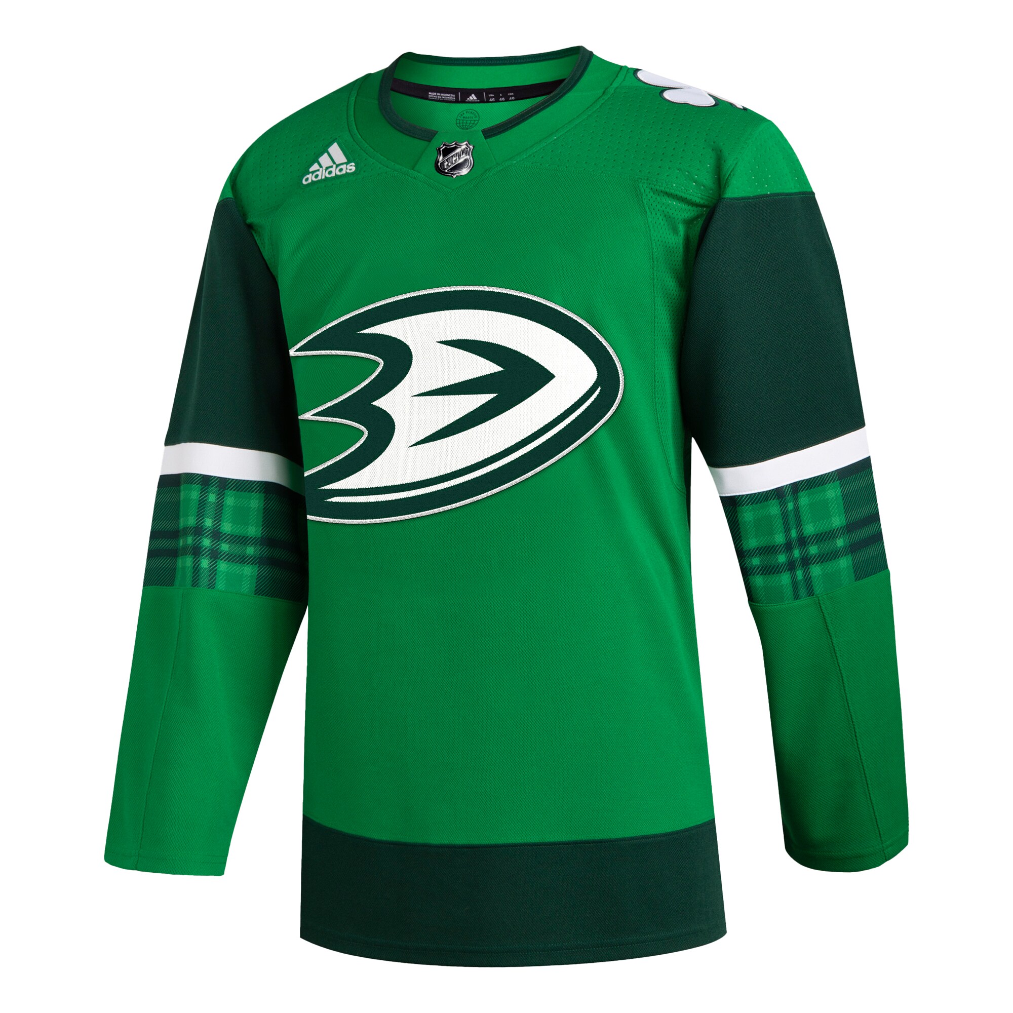 Anaheim Ducks adidas 2023 St. Patrick’s Day Primegreen Authentic Jersey – Kelly Green