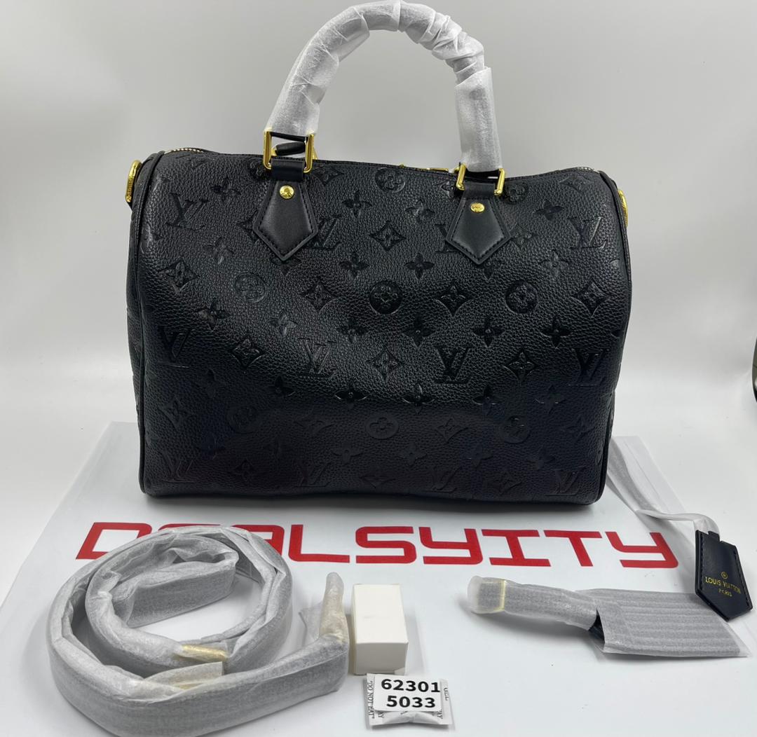 Louis Vuitton Speedy Soft 30 Monogram Empreinte Black 30cm M47186