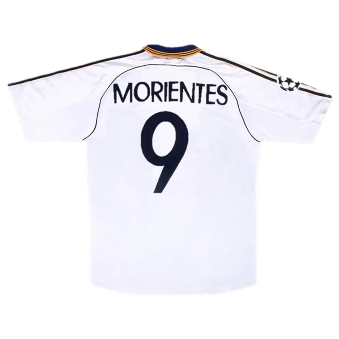 MORIENTES #9 Real Madrid 1998/00 Home Retro Soccer Jersey