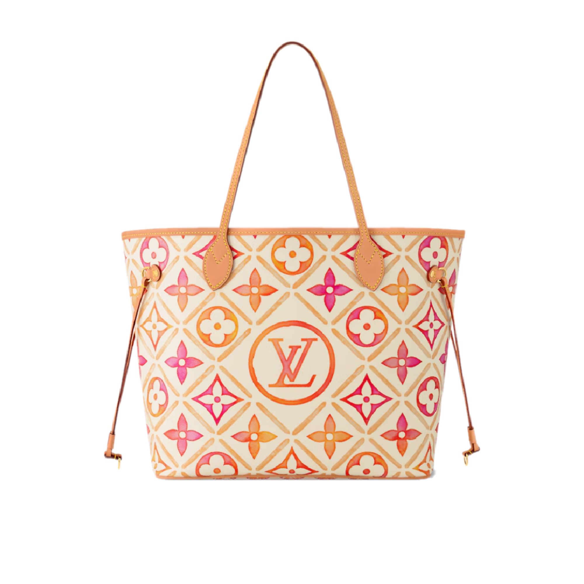 Louis Vuitton By The Pool Neverfull MM Tote Bag Coral 31cm M25317