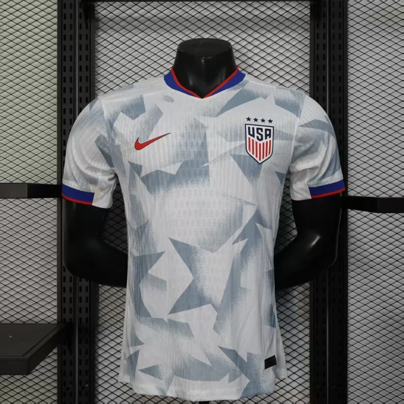 2025/2026 United States Team Home White Football Jersey Player Version