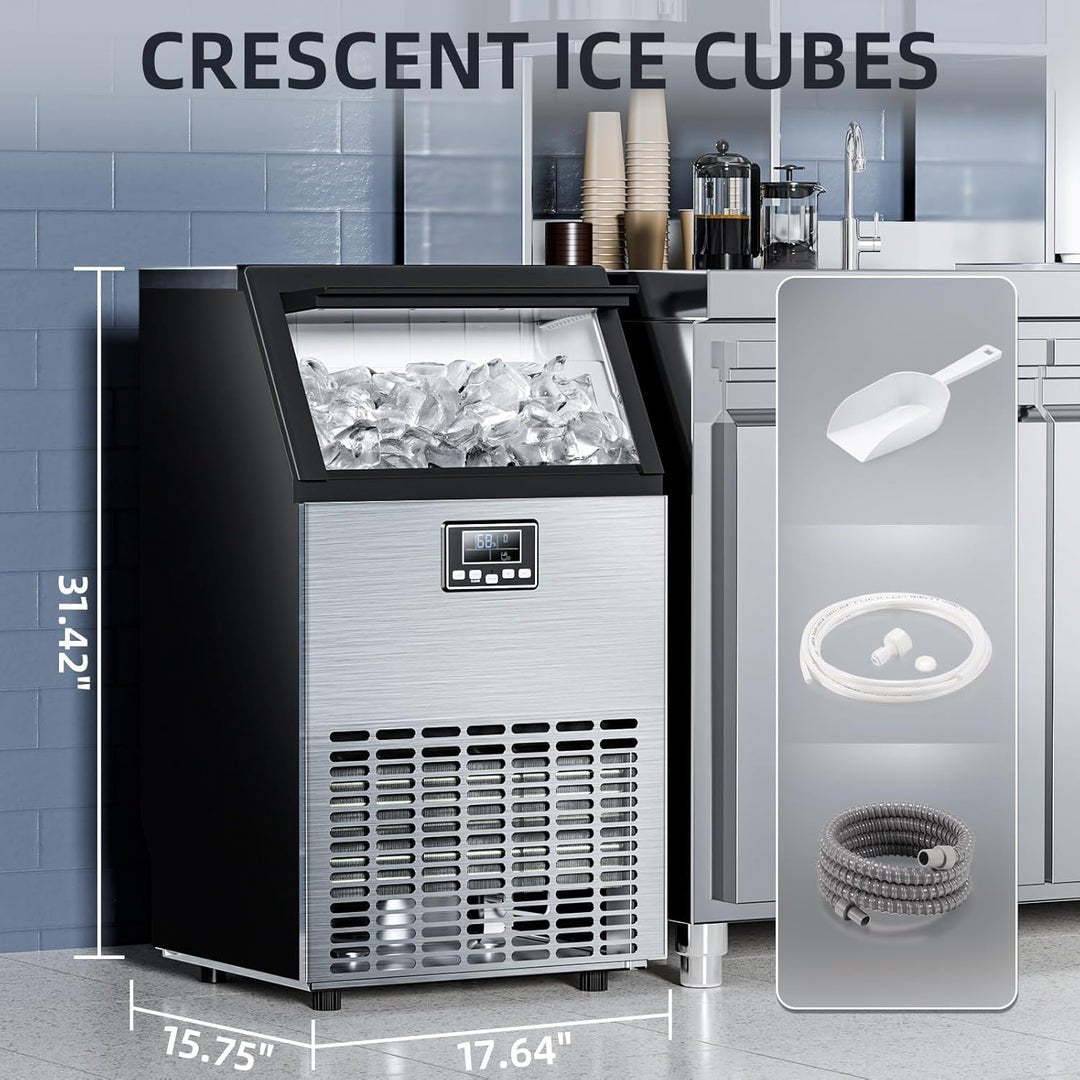🔥clearance sale🔥 100LBS/200LBS/265LBS  Freestanding Commercial Ice Maker