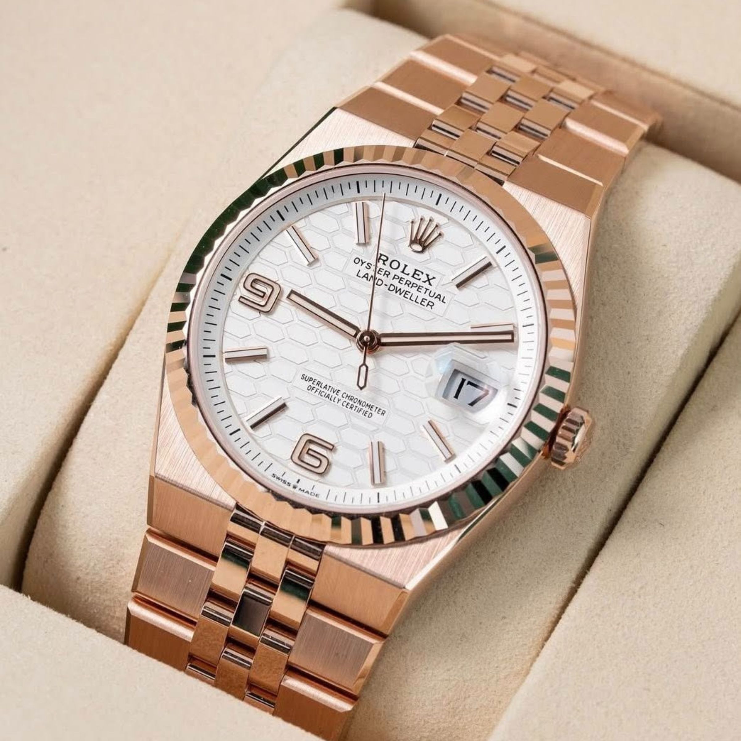 [Superclone] Rolex Land-Dweller 40mm Intense White Dial Flat Jubilee 127335