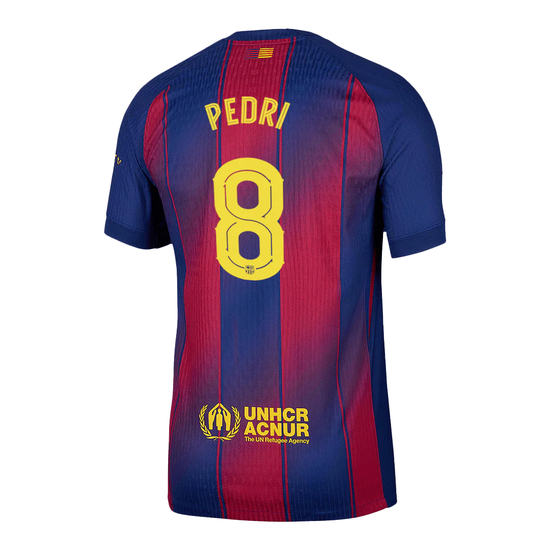 PEDRI #8 Barcelona Home Player Version Soccer Jersey 2025/26 - UCL