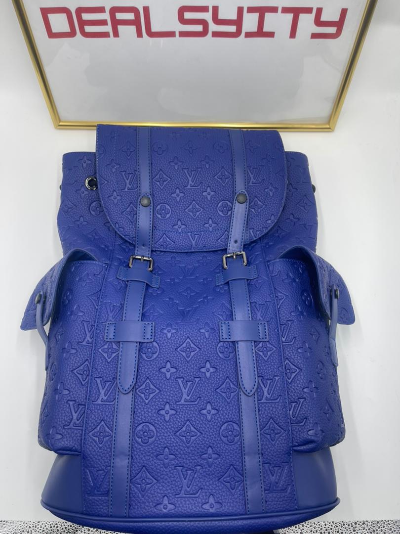 Louis Vuitton Christopher Pm Backpack Blue 48Cm M23189 For Men