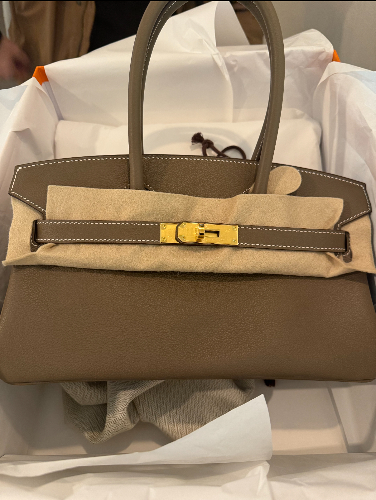 Birkin Shoulder 29-42 Elephant gray customize