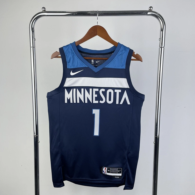 2023 NBA Minnesota Timberwolves 1 Anderson Basketball Jersey