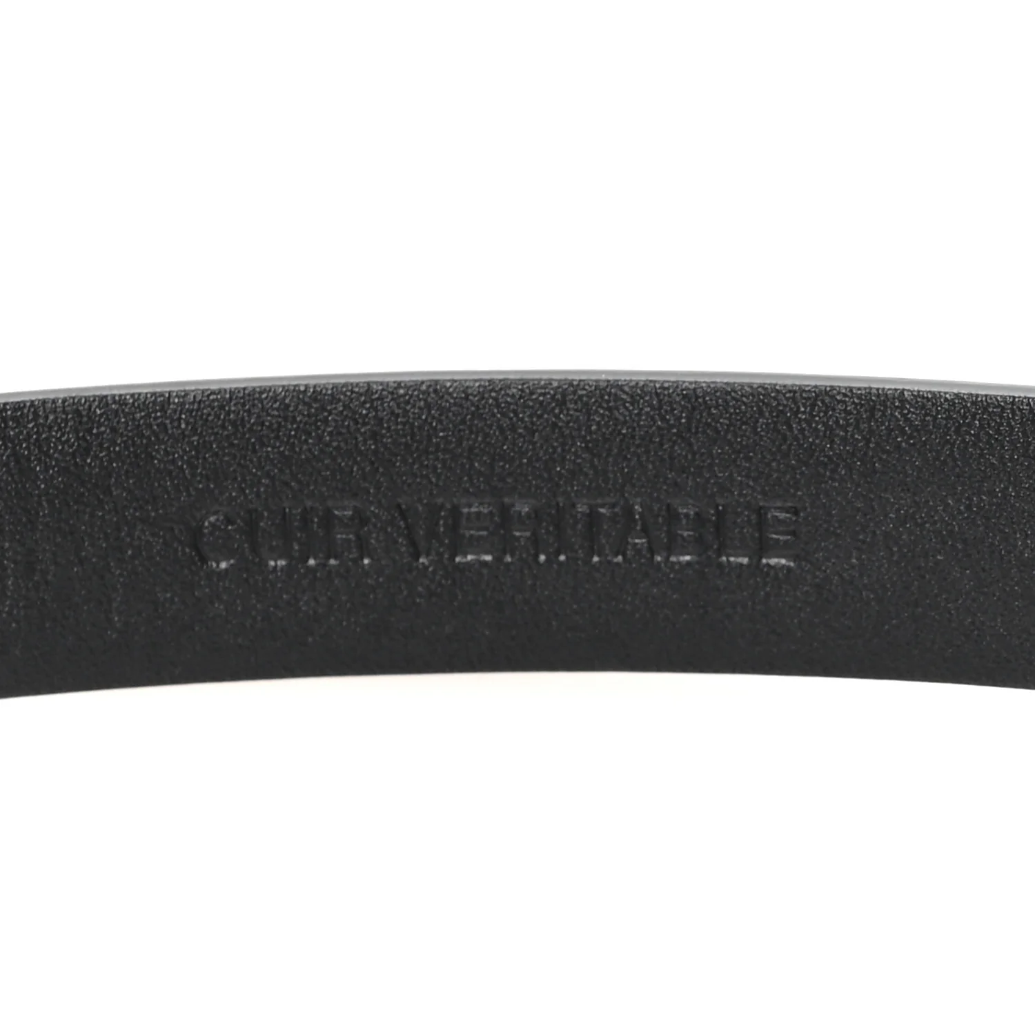 Calfskin Crystal CC Skinny Belt 90 36 Black