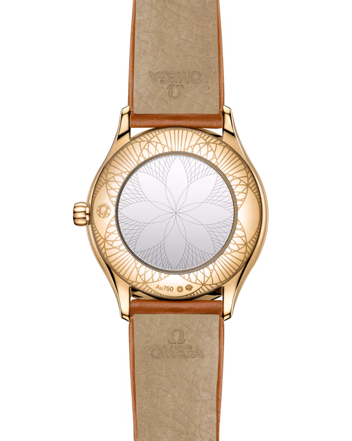 Omega De Ville Mini Trésor 26mm White Dial with Diamonds Moonshine™ 18k Rose Gold Strap 428.57.26.60.04.005