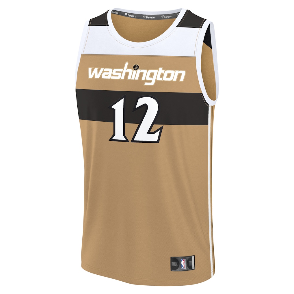 Youth Washington Wizards Tre Johnson III Fanatics Gold 2025/26 City Edition Fastbreak Jersey