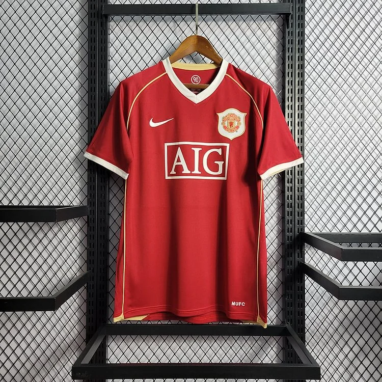 Retro 2006-07 Manchester United home Football jersey retro