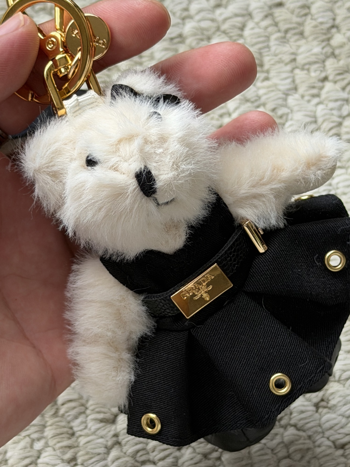 Prada Teddy Bear Bag Charm