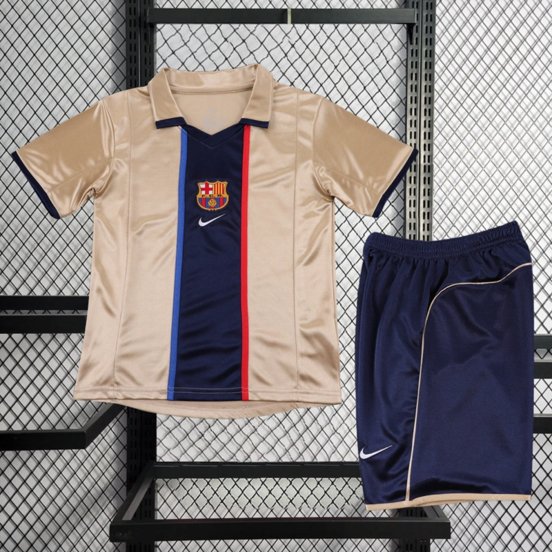 Retro KIDS 2001-02 KIDS FC Barcelona Away Jersey Football jersey retro
