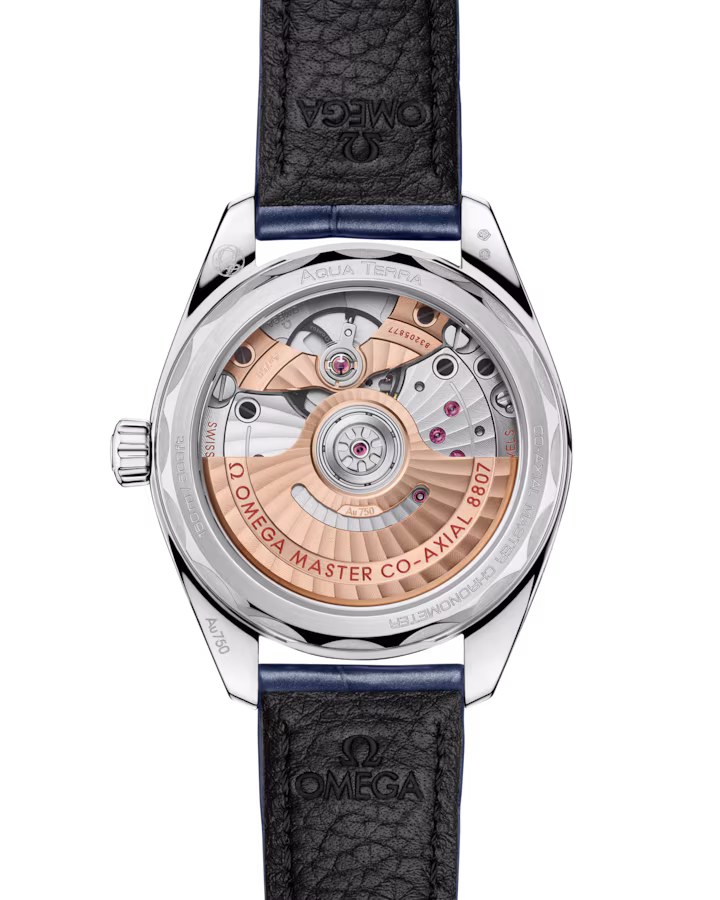 Omega Seamaster Aqua Terra 150M 34 mm Silver Dial with Diamonds Canopus Gold™ Strap 220.58.34.20.99.007