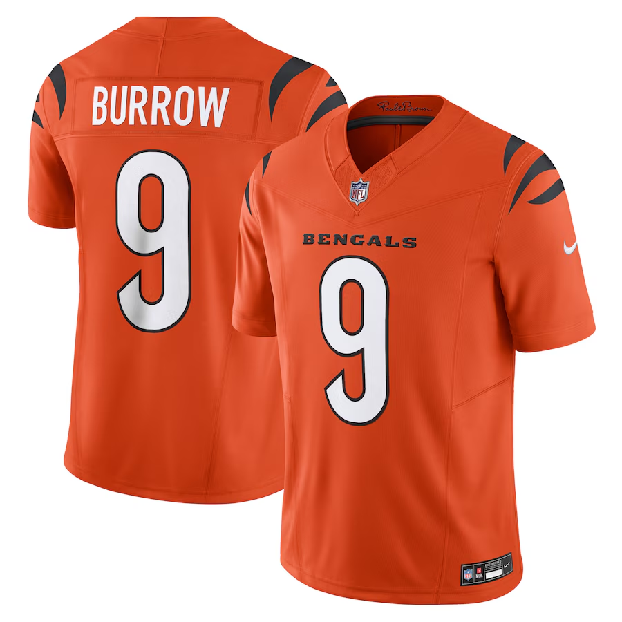 Cincinnati Bengals 9# Joe Burrow  Vapor F.U.S.E. Limited Jersey