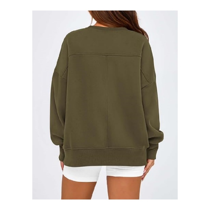 Womens Crewneck Sweatshirts Fleece Pullover