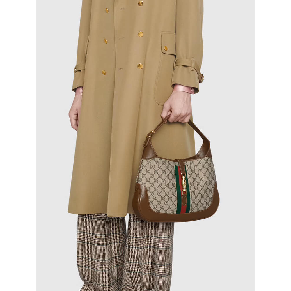 Gucci Jackie 1961 Medium Shoulder Bag in GG Canvas 36.5cm