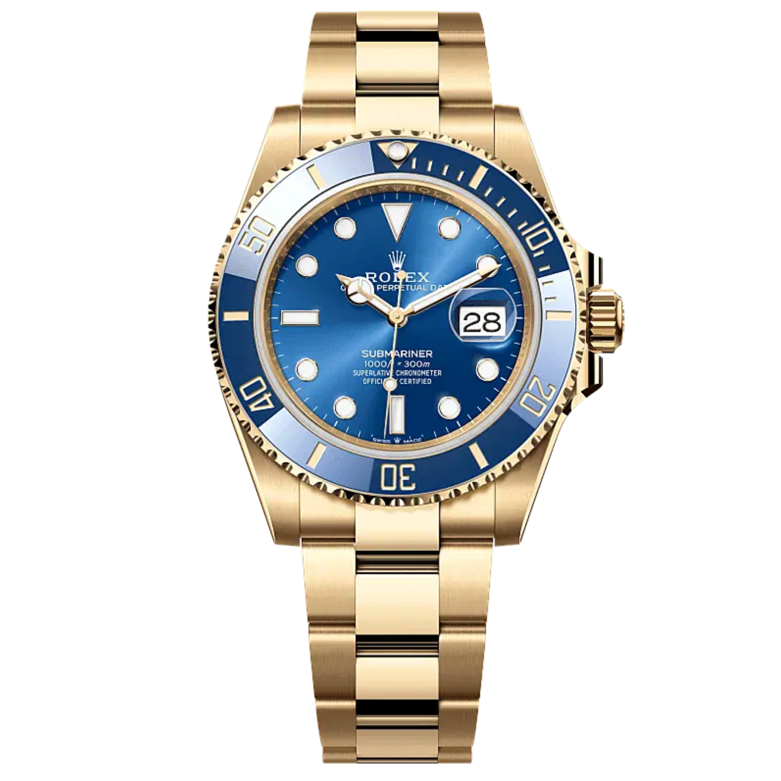 Rolex Submariner M126618LB-0002 Blue 18K Yellow Gold