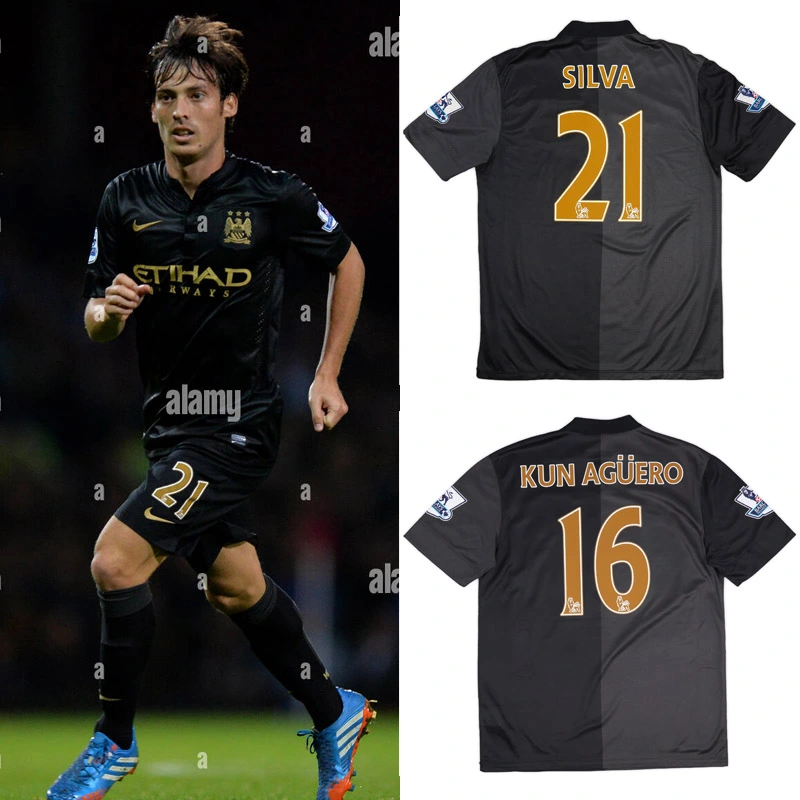 Retro 2013-14 Manchester City Away Football jersey retro