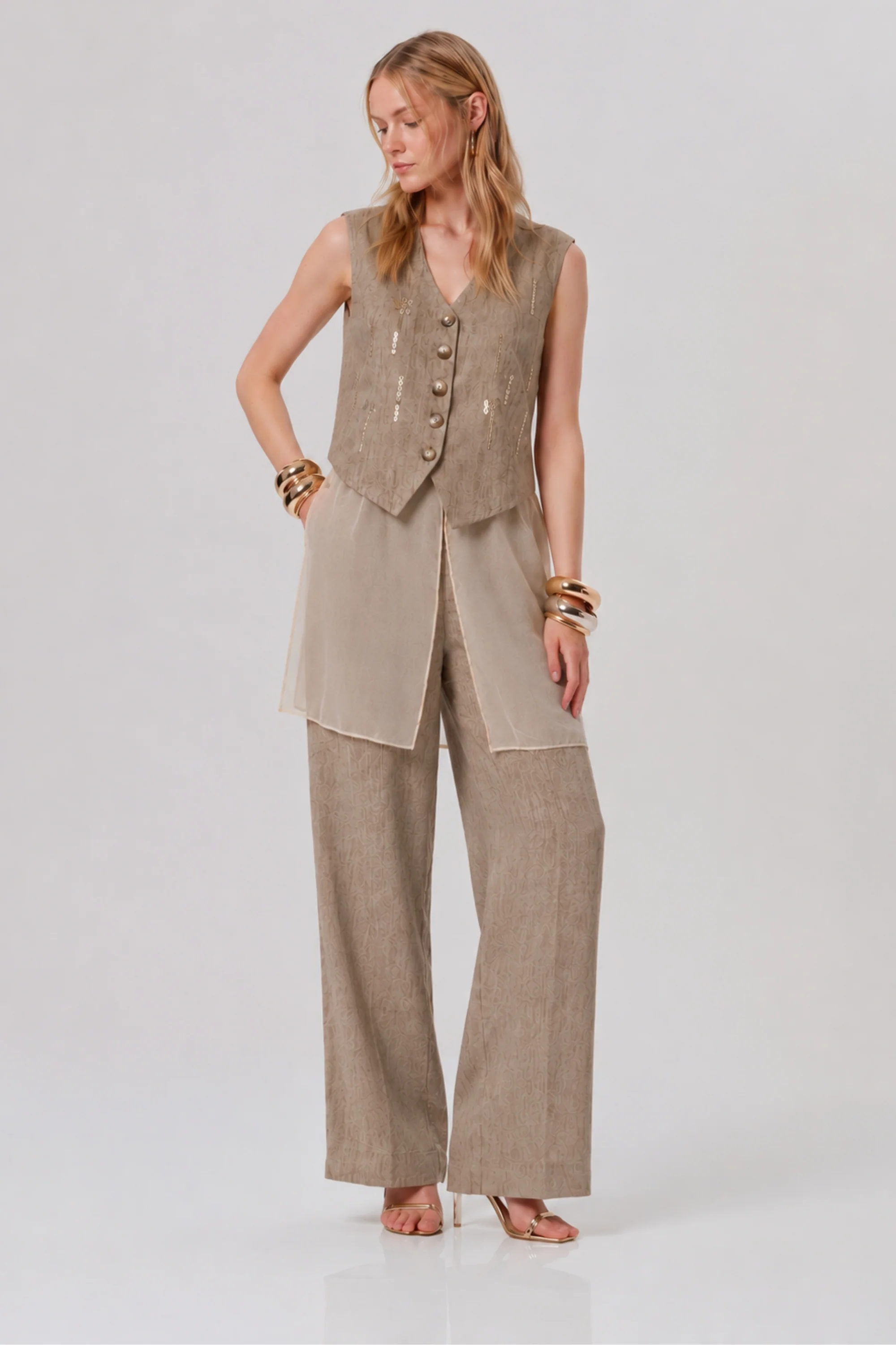 Oatwood Sheer Linen Co-ord