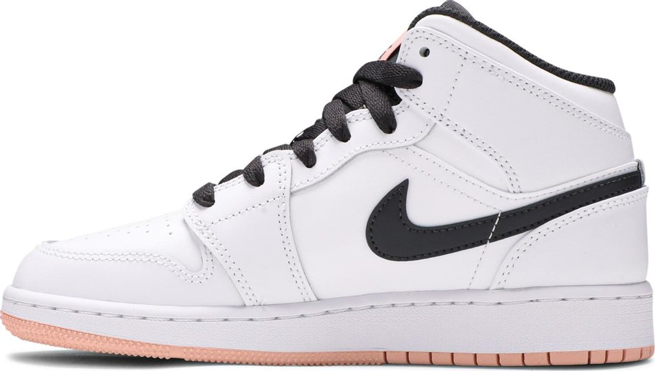 Air Jordan 1 Mid GS White Arctic Orange 554725-180