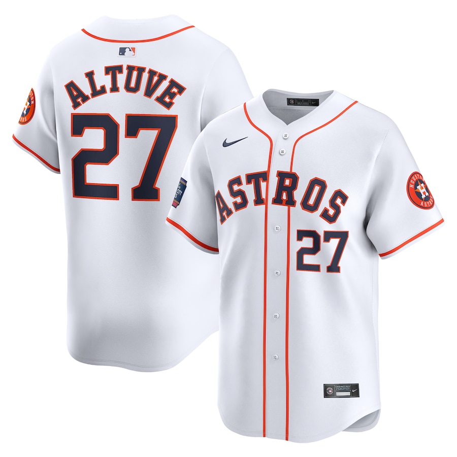Jose Altuve Houston Astros 2024 MLB World Tour Mexico City Series Home Limited Player Jersey White