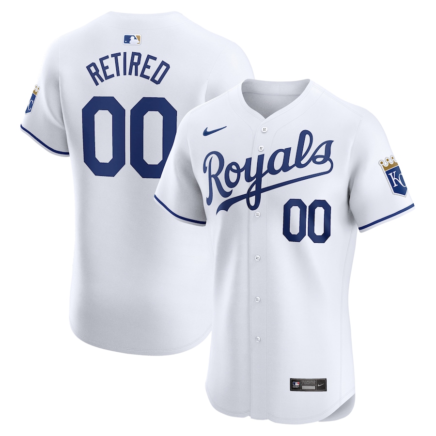 Kansas City Royals Home Elite Pick-A-Player Retired Roster Jersey White