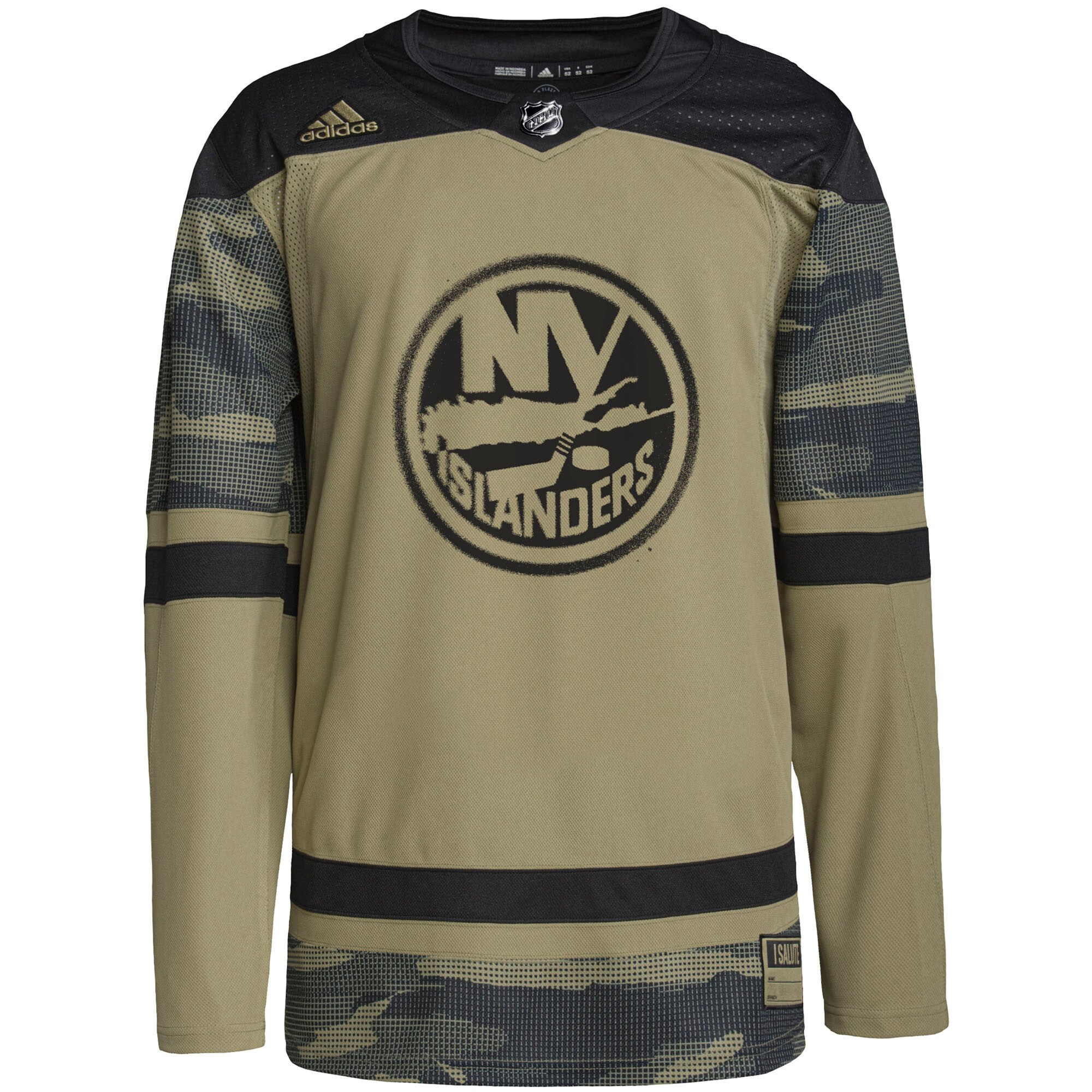 New York Islanders adidas Military Appreciation Team Authentic Practice Jersey – Camo