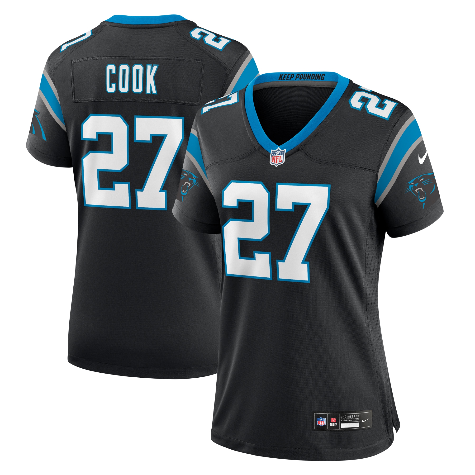 Alex Cook Carolina Panthers Nike Women's  Game Jersey -  Black