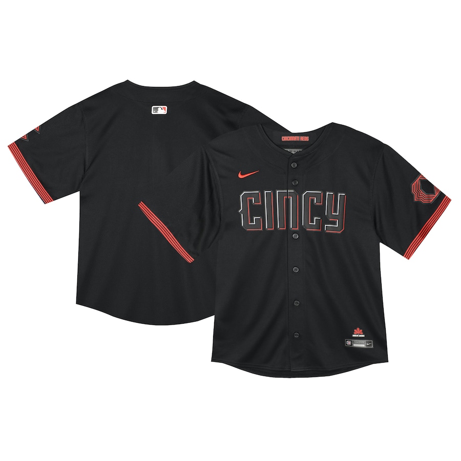 Cincinnati Reds Toddler City Connect Limited Jersey Black