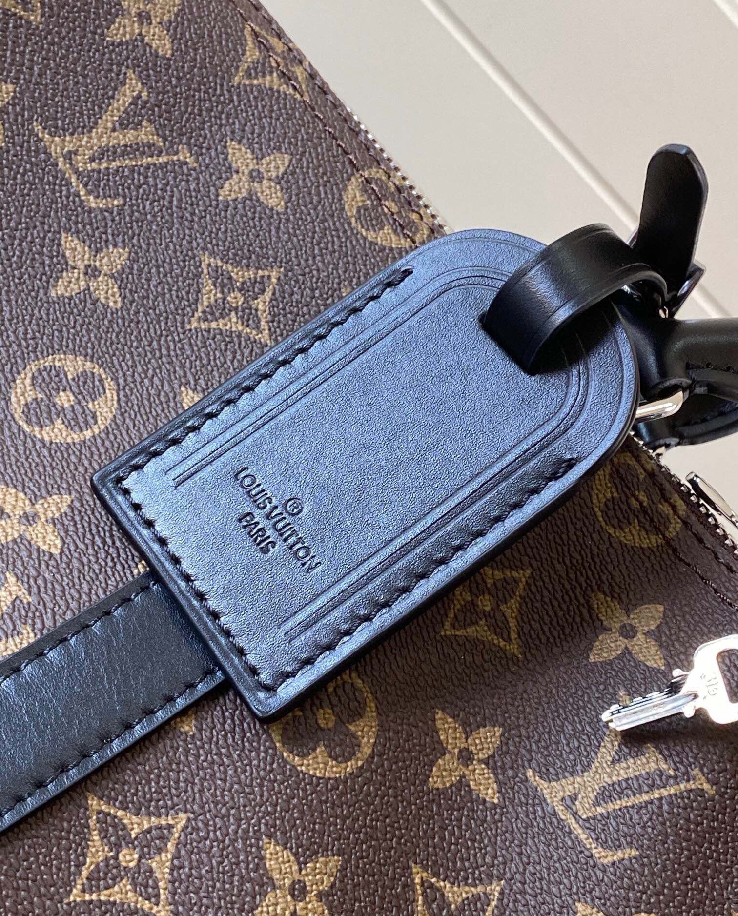 Louis Vuitton Keepall Bandouli Re 55 Monogram Macassar 55cm M56714