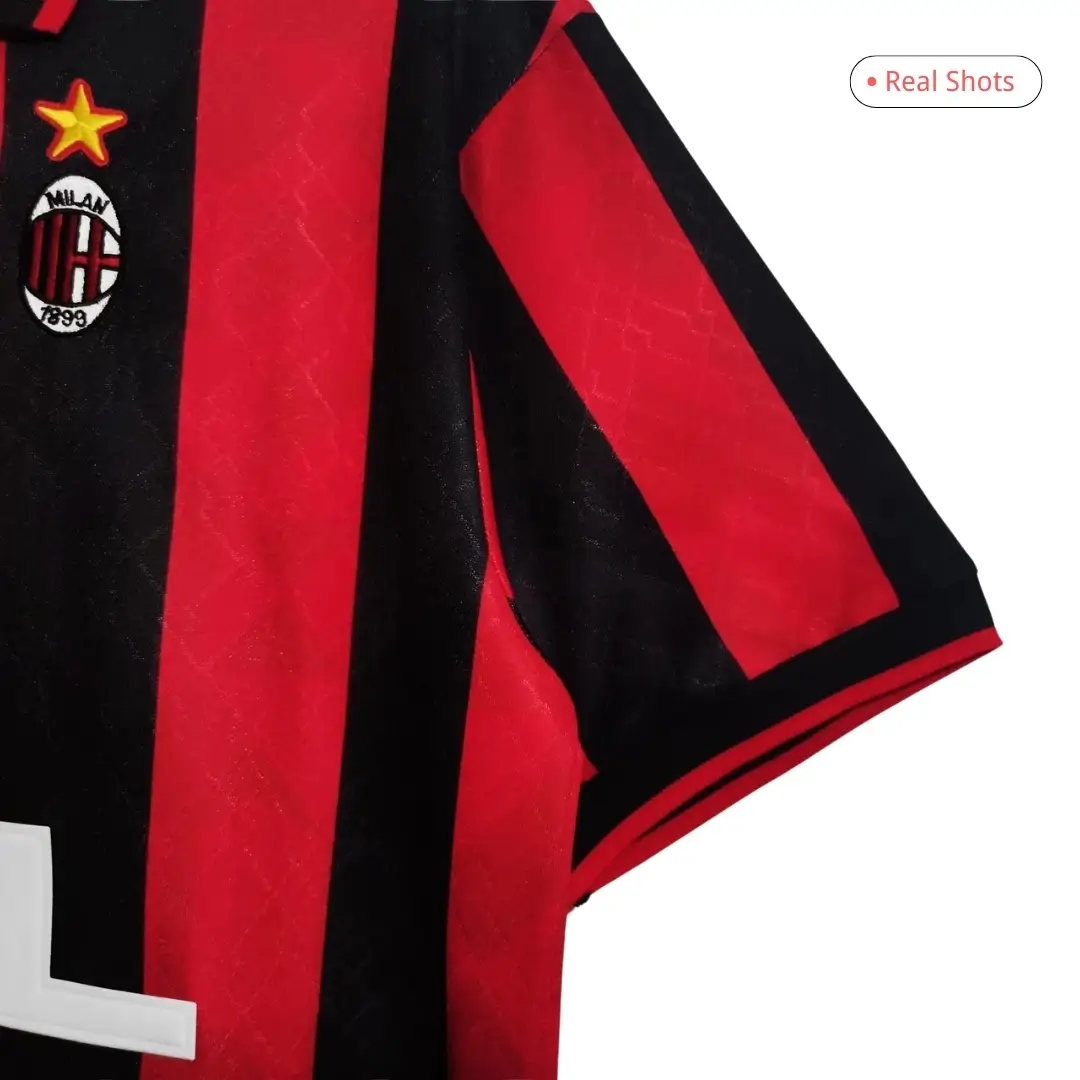 AC Milan 1995/96 Home Retro Soccer Jersey