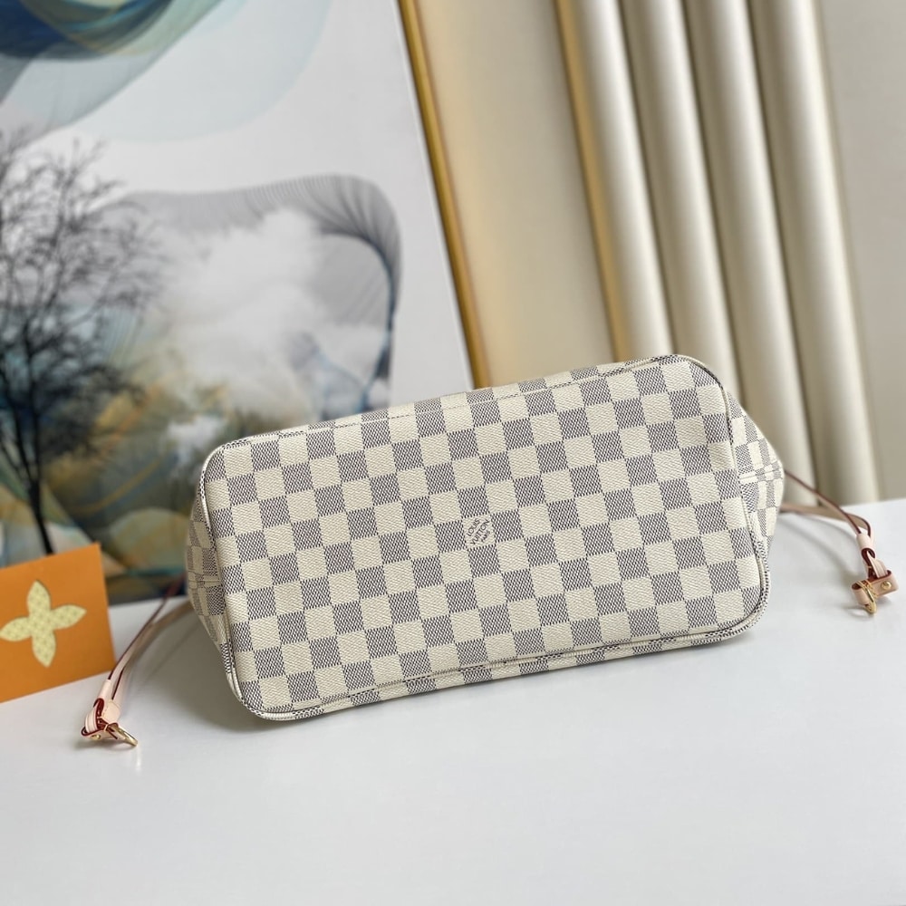 Louis Vuitton Neverfull GM Damier Azur Canvas Tote Bag Beige 39cm N40602