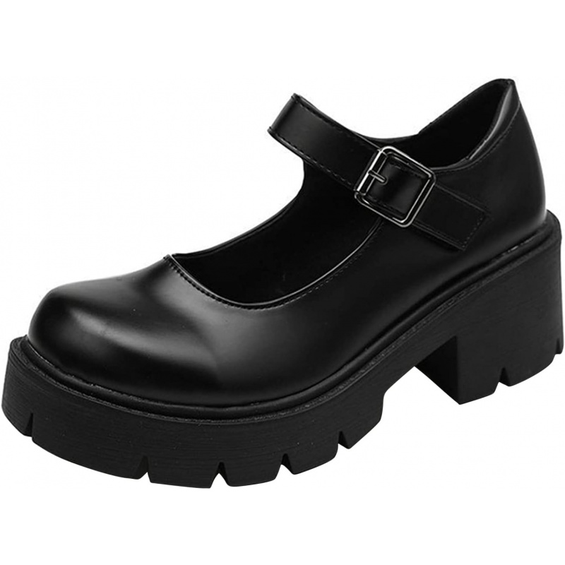 Women's Platform Mary Janes Chunky Heel