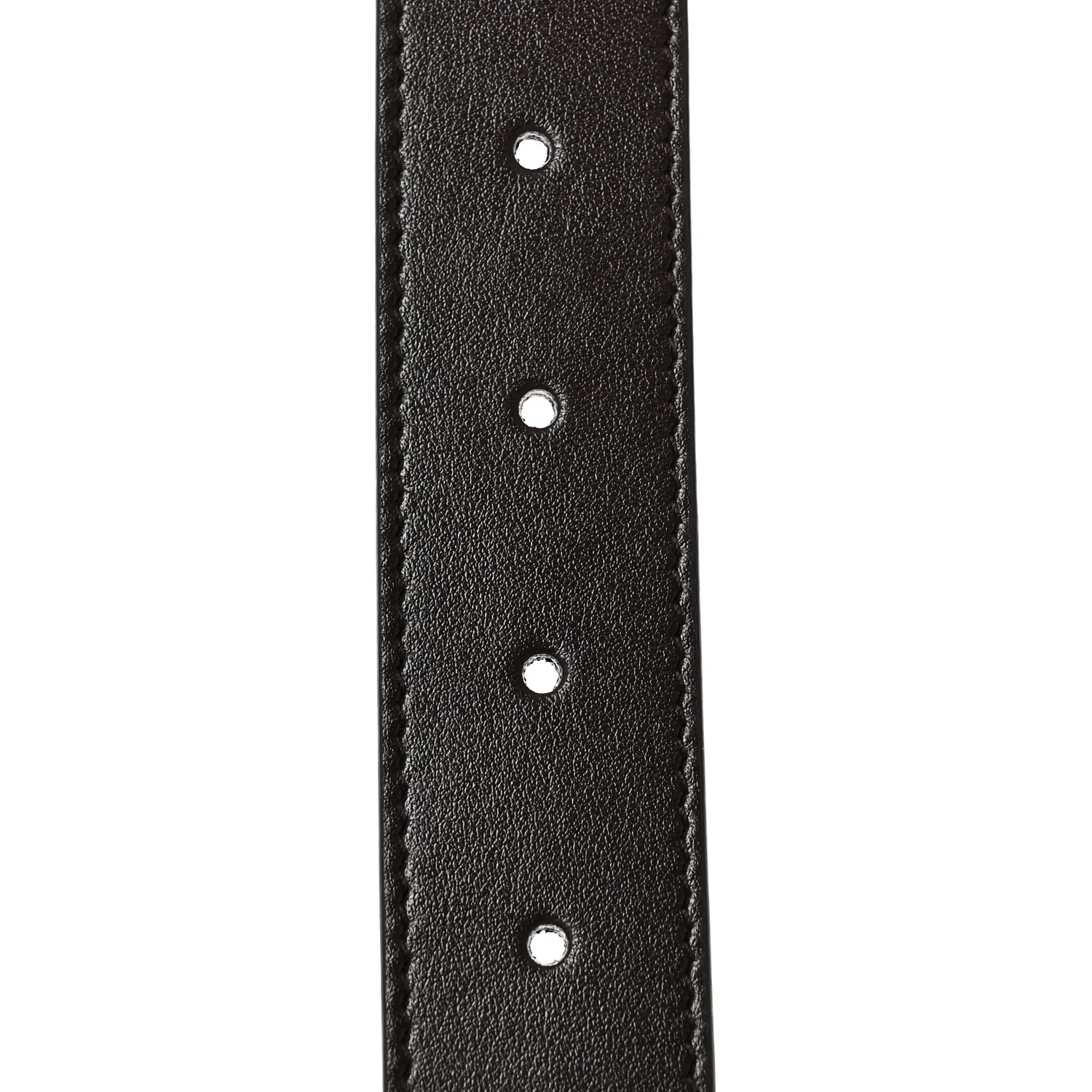 Plutone Calfskin Plaque GG 30mm Belt 85 34 Cocoa