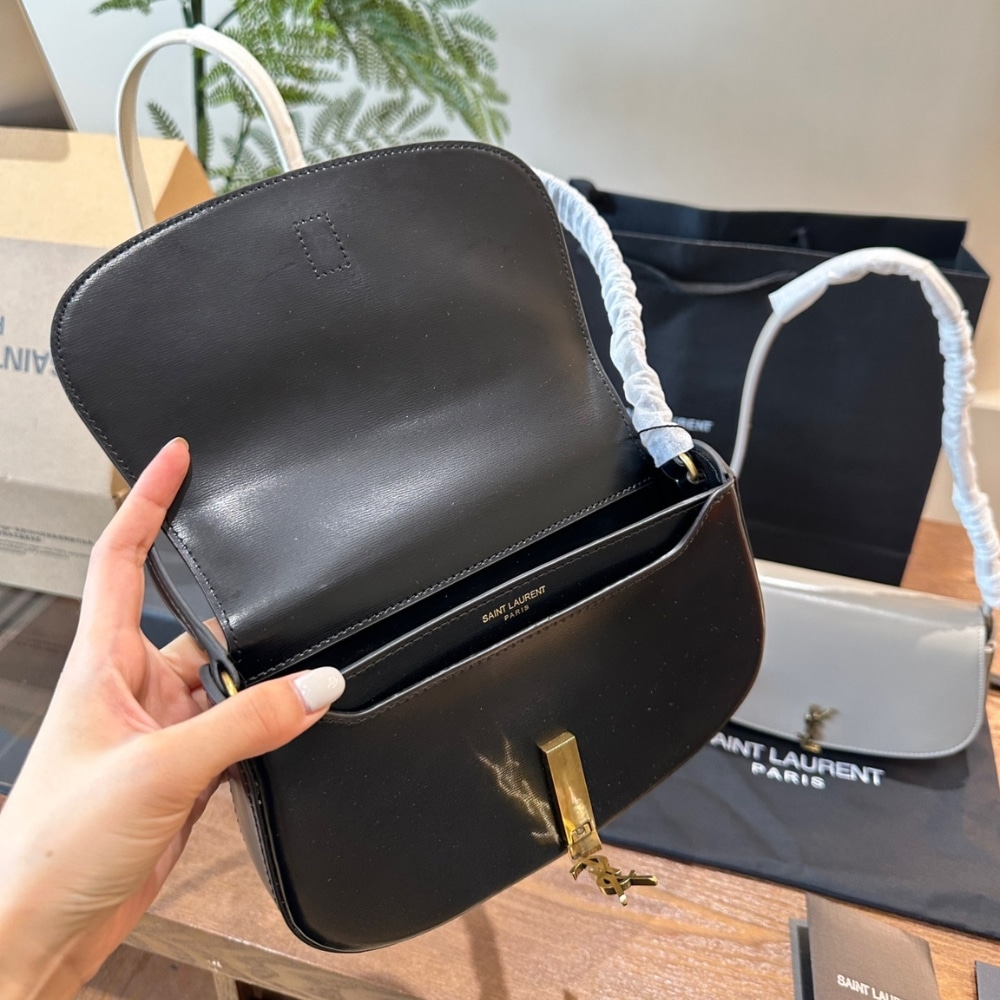 Saint Laurent Mini Voltaire In Box Black 17Cm